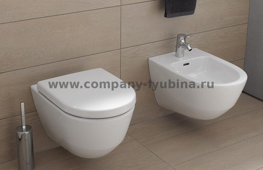 Подвесной унитаз laufen pro 36х53 см c покрытием lcc безободковый